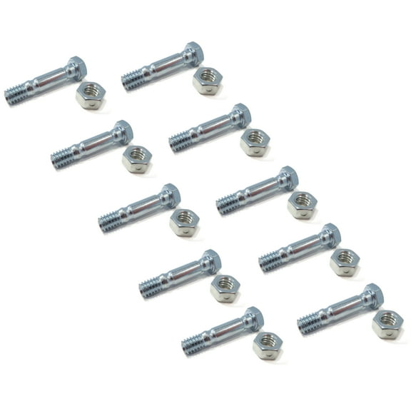 The ROP Shop (Pack of 10) Shear Pin Bolt & Nut for Ryobi, Yard Machines Two-Stage Snowblower