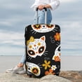 thumbnail image 6 of Picia Cat Skulls and Flowers Luggage Protector Cover Thicken Suitcase Protector Cover Fit 18-32 Inch Luggage-Small, 6 of 9