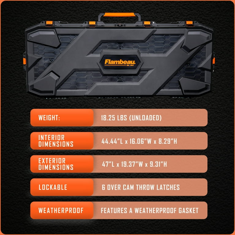 Flambeau Outdoors Formula Bow Case - Features A.B.S. Foamless Bow Security Sy