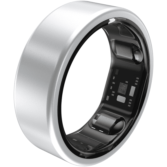 QALO QRNT Smart Ring, Size 11, Sleep/Heart Rate/Movement Tracker, Matte Silver, Unisex