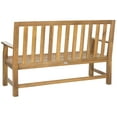 thumbnail image 4 of Indaka Indoor/Outdoor Contemporary Acacia Bench, 4 of 6