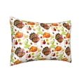thumbnail image 2 of Bingfone Thanksgiving Turkey Print Satin Pillowcase for Hair - Standard Size with Zipper Silky & Soft Pillow Covers,20x30 inches, 2 of 8