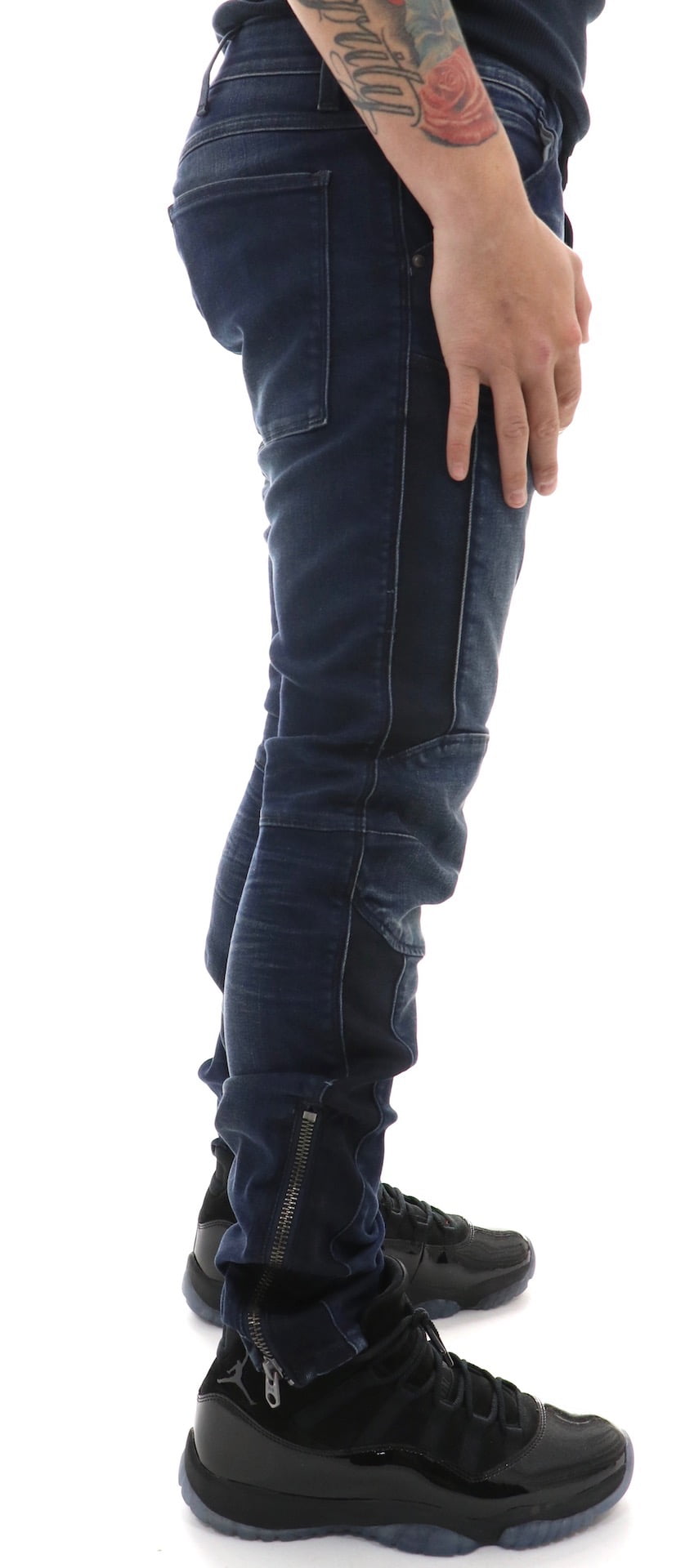 5620 3d ankle zip skinny jeans