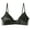 Black, variant on ,Women’s V-Plunge Satin Wireless Bras Smoothing Breathable Bra Seamless Sweet Spaghetti Strap Bralette Black XL