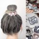 thumbnail image 4 of 100% Silk -ropes Hair Bands -for Hair - Silk Scrunchies For Women Soft Hair Care Valentine's Day Gift, 4 of 4