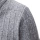 thumbnail image 4 of Blusa y camisa de cuello alto de manga larga para hombre, de color liso, con estampado de punto, con intensificación de polar y cremallera, blusa de cuello alto para hombre, blusa de poliéster, 4 of 8