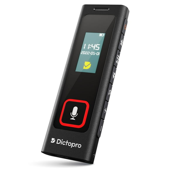 Grabadora de voz digital Dictopro X200 de 32 GB con micrófono sensible