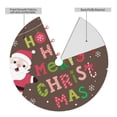 thumbnail image 2 of Sikiie Ho Ho Ho Merry Christmas 30-48 inches {designName} Print Christmas Tree Skirt Snowman Xmas Tree Skirt with Edge Christmas Decorations for Holiday Party-48", 2 of 7