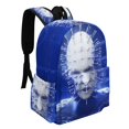 thumbnail image 2 of Hellraiser: Pinhead-theme Backpack, Campus style schoolbag Bookbag with Adjustable Shoulder Straps And Large Zip Compartment, Unisex Travel Bags.42x30x15cm, 2 of 6