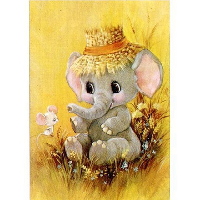 Drill Diamond Painting (DF3586) 5D DIY Full Animal Cross Stitch Wall Art (Cartoon09) 50x70cm FLhrweasw Nuevo