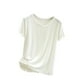 thumbnail image 1 of Fiudx Liquidación de Ahorros de Verano Camisa Informal de Corte Fino con Mosca y Parte Inferior para Mujer, Top/Camisa Ajustada de Manga Corta con Cuello Redondo, 1 of 4