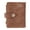 brown, variant on 5 Rings PU Leather Binder Notebook with 5 Card Slots Zippered Coin Pocket and Cash Organiser Pocket For Daily and Travel