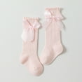 thumbnail image 2 of Dalrosia Baby Knee High Socks - Toddler Long Cotton Tube Stockings With Bow Ruffles for Girls - Infant Dress Socks, 2 of 2