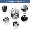 thumbnail image 5 of Iauyy Clear Backpack Heavy Duty PVC Transparent Backpack for College Workplace, Surfboard, 5 of 8