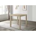 thumbnail image 4 of Cream Counter Height 5PC Dining Set | Square Wood Table & Upholstered Chairs | Contemporary Style for Dining Room | Seats 4 | 35.4"W | Rustic Transitional, 4 of 7