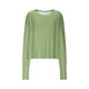 thumbnail image 4 of Top marrón,Blusa estampada para mujer, camiseta informal de manga larga, cuello redondo de poliéster, corte holgado para uso diario, sopatenor, 4 of 8