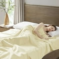 thumbnail image 2 of Home Essence Liquid Cotton Super Soft Lightweight Blanket, Full/Queen, Ivory, 2 of 6