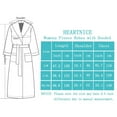 thumbnail image 5 of HEARTNICE Fleece Hooded Robes for Women, Soft Long Plush Fluffy Bathrobes Thicker,(Light Grey,L-XL), 5 of 5