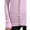 thumbnail image 5 of J. METHOD Women's Snap Button Cardigan Long Sleeve Knit Ribbed Sweater NEWJ181 Mauve S, 5 of 5
