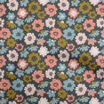 thumbnail image 1 of oneOone Cotton Poplin Gray Fabric Asian Retro Floral Fabric For Sewing Printed Craft Fabric By The Yard 42 Inch Wide, 1 of 4