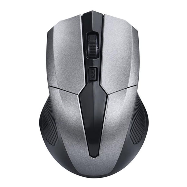 Seitruly 2019 nuevo ratón inalámbrico 2,4G portátil óptico 4 botones 2000 DPI ratones ergonómicos para ordenador PC portátil Juegos de teclado y mouse para computadora Gris