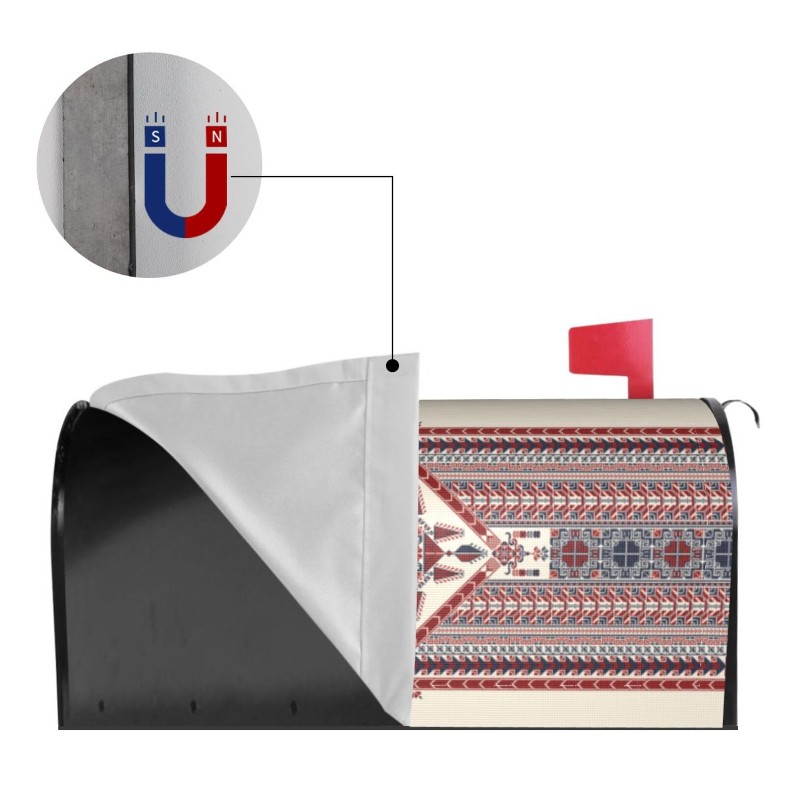 Kdxio Magnetic Mailbox Cover 21x18 in Mailbox Cover Outdoor Decoration Holiday Mailbox Covers for Home Garden Yard-21x18 in