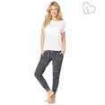 thumbnail image 3 of Aeropostale T-Shirt Rayé Cocon Orné pour Femmes, Blanc, Juniors, Petit, 3 of 3