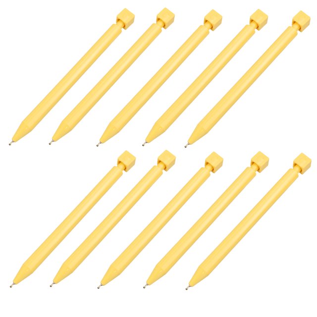Bolígrafo De Plástico Bolígrafo giratorio multifuncional de plástico con tapa giratoria (paquete de 10), 14 cm, 4 colores JASKFLY