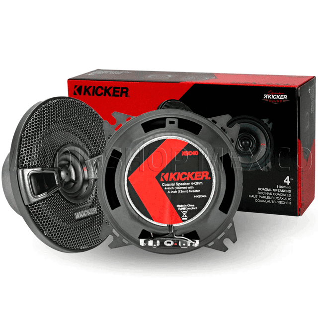 Bocinas Coaxiales Kicker KSC40 150 Watts 4 Pulgadas 2 Vías Kicker KSC40