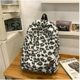 thumbnail image 4 of Fuzzy Cheetah Cute Backpack, Y2k Purse Fleece Chic Bookbag Trendy Aesthetic Coquette Daypack 90s Purse, 4 of 7