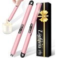 thumbnail image 1 of 2 Pack Electric Candle Lighters, Windproof Flameless & Double Safety Lock Design, USB Rechargeable Lighter with Extended Handle, Suitable for Candles, BBQ, Camping, Gas Stove, Festivals Gift (Pink), 1 of 7