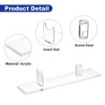 thumbnail image 3 of Unique Bargains 2 Pack Acrylic Knife Display Stand, Sword Display Holder Rack for Display the Knife on the Desktop Clear, 3 of 5