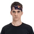 thumbnail image 4 of Uemuo Leopard Print Printed Sports Headbands for Men Women,Moisture Wicking Workout Headband, Sweatband Headbands,Non-slip Workout Gym Yoga Headband, 4 of 9