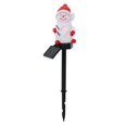 thumbnail image 3 of Solar Christmas Lights Outdoor Featuring Snowman Design with Red Hat and Scarf, Weather-Resistant Outdoor Solar Pathway Lights for Yard and Garden Decoration, Festive Christmas, 3 of 6