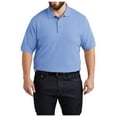 thumbnail image 2 of Yellow Rooster Mens Short Sleeve Heavyweight Cotton Pique Polo Light Blue S, 2 of 4