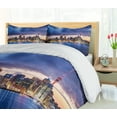thumbnail image 5 of Ambesonne City Duvet Cover Sets, Auckland in New Zealand, 2-King, Navy Blue Pale Yellow, 5 of 7