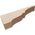 thumbnail image 6 of 3"W x 18"D x 6"H Thin Asheboro Rough Cedar Woodgrain TimberThane Corbel, Primed Tan, 6 of 6