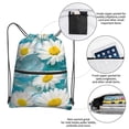 thumbnail image 2 of Sigee Daisy Flowers for Drawstring Zipper Backpack ,Waterproof, Durable, Lightweight Gym Bag for Sports, 2 of 5