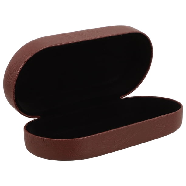 CRAFTHROU Estuche Rígido Marrón Para Gafas Con Gran Capacidad Y Moderno Para Organizar Y Proteger Lentes