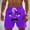 Purple, variant on Men's Funny Swim Trunks Quick Dry Beach Shorts with Pockets Purple XXXXL
