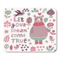 thumbnail image 1 of NUDECOR Let Your Dream Come True Lovely Awesome Cartoon Collection Mousepad Mouse Pad Mouse Mat 9x10 inch, 1 of 1