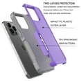 thumbnail image 6 of Apple iphone 15 Pro Phone Case with Tempered Glass Screen Protector, eBizWare Shockproof Case Cover for iphone 15 Pro, Heavy Duty Armor Full Body Protective Case -Purple, 6 of 8