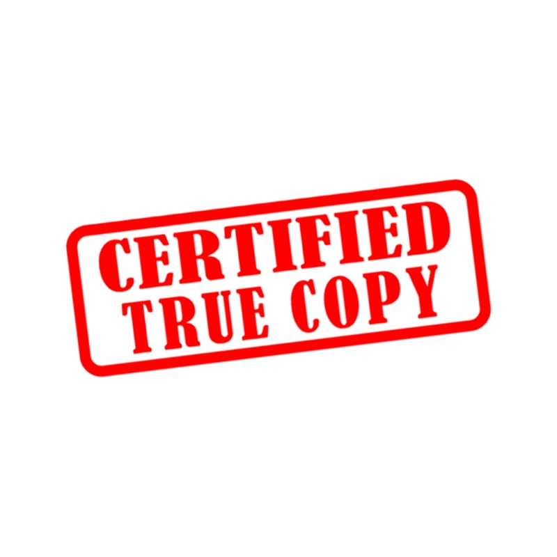 Sai Decorative Certified True Copy Custom Office Stamp Self Inking