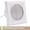 thumbnail image 3 of Bathroom Extractor Fan 100mm Wall/Ceiling Exhaust Fan for Kitchen, Bedroom, Basement, 3 of 5