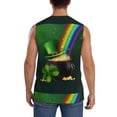 thumbnail image 4 of Gaeub St. Patrick's Day4 Men's Sleeveless Muscle Shirts Workout Tank Tops, Odor Protection and Comfortable - 3X-Large, 4 of 8