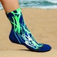 thumbnail image 4 of Sand Socks Classic High Top Neoprene Athletic Socks - Small - Green Lightning, 4 of 5