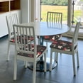 thumbnail image 6 of KLL Fly Agaric and Flowers Pattern Seat Covers for Dining Room Chairs,Washable Chair Seat Chair Covers Seat Protector-Six Piece, 6 of 7