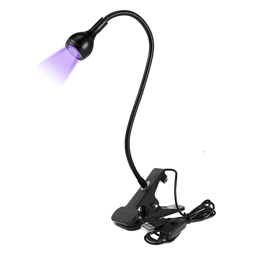USB LED UV Phone Glue Curing Lamp,UV Led Nail Lamp for Gel Nails,Portable  Clamp Flexible Desk Lamps for Mobile Repair 