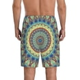 thumbnail image 3 of Daiia Round Mandala1 Mens Woven Stretch Pajama Short,Short Pajama Pants-4X-Large, 3 of 9