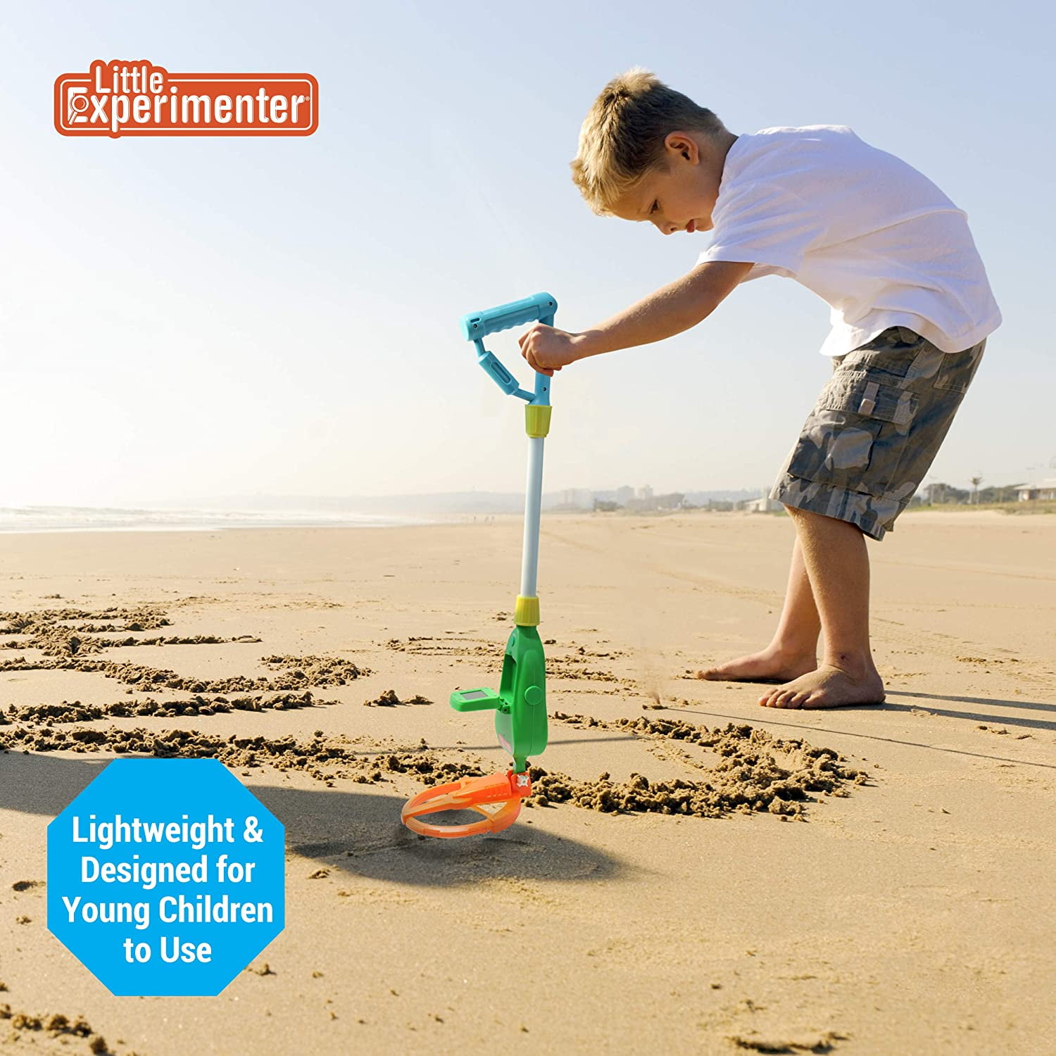 Little Experimenter Child Metal Detector with LCD Screen, Outdoor Activity Toys for Kids